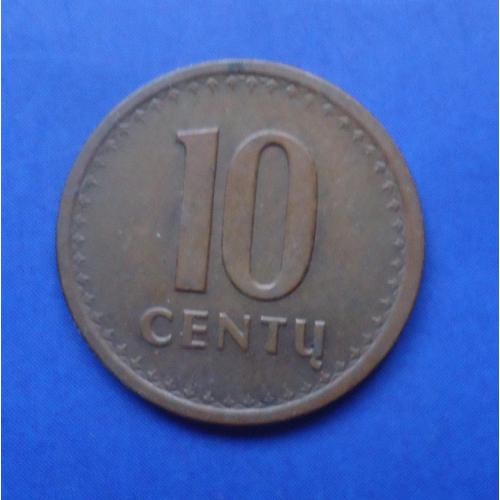 Литва 10 цент 1991