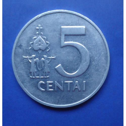 Литва 5 цент 1991
