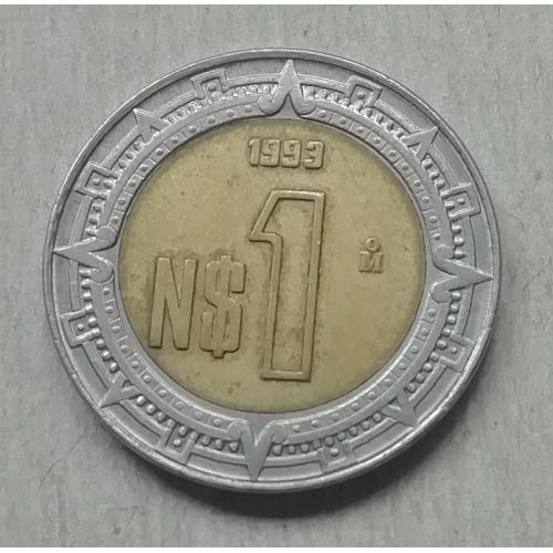  Мексика 1 новый песо 1993