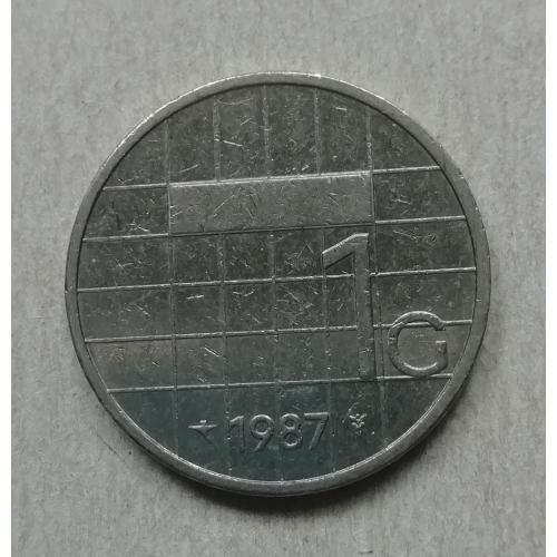  Нидерланды 1 гульден 1987