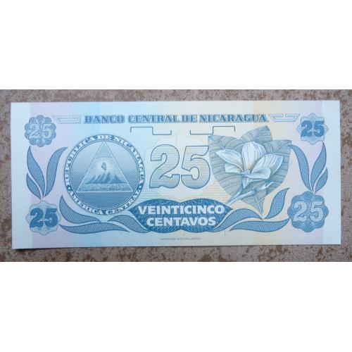 Никарагуа 25 кордобас   1991  UNC