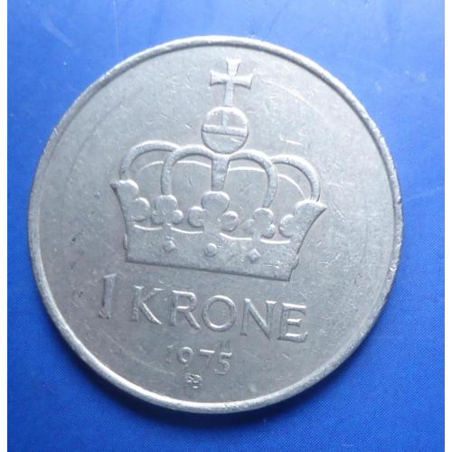 Норвегия 1 крон  1975