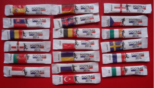 Пакетики с сахаром "Чемпионат Европы по футболу 2016" =19 пакетиков