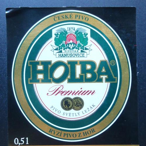 Пивная этикетка- HOLBA   (ЧЕХИЯ)