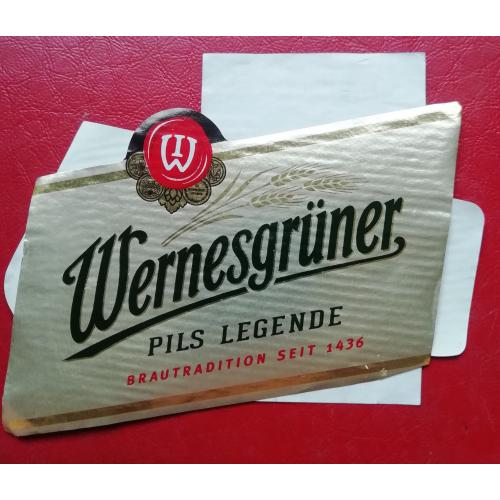 Пивная этикетка - WERNESGRUNER  Штайнберг, Німеччина