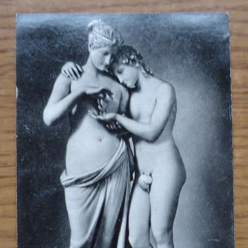 Почтовая открытка- Антонио Канова 1757-1822.  Амур и Психея 1800