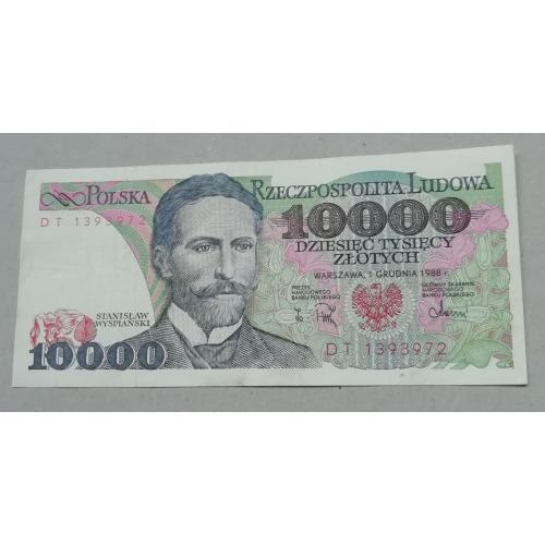 Польша 10000 злотых 1988