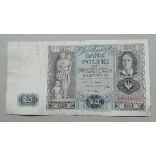  ПОЛЬША 20 злотих 1936