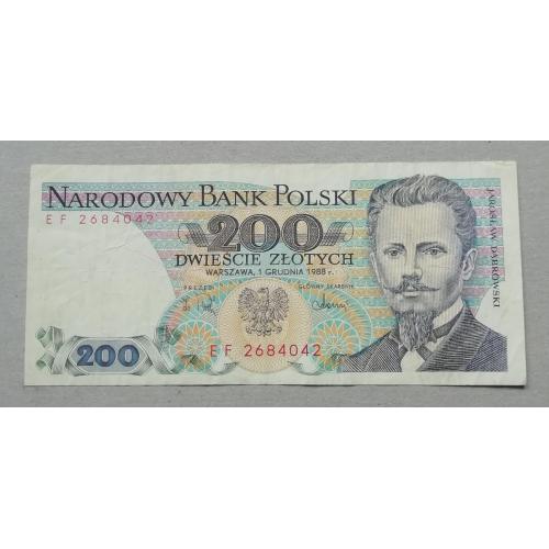 Польша 200 злотых 1988