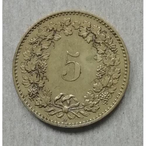 Швейцария 5 раппен 2009