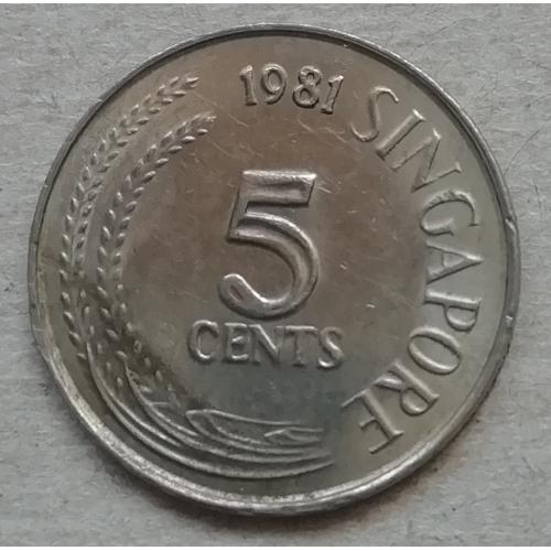  Сингапур  5 центов 1981