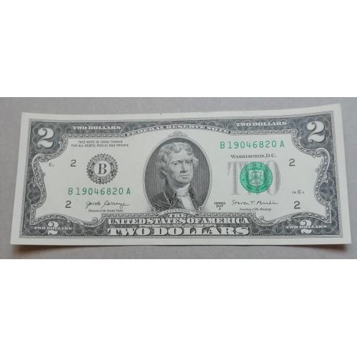 США 2 доллара  2017  (B) Нью-Йорк  UNC