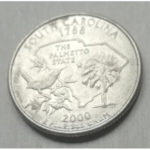  США 25 цент (квотер) 2000 D -Штаты и территории =Южная Каролина
