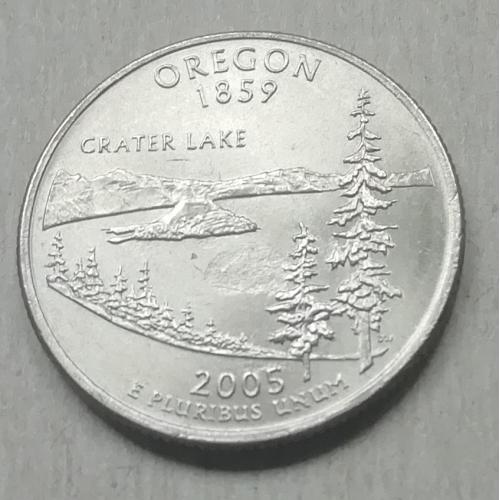 США 25 цент (квотер) 2005 P-Штаты и территории =Орегон