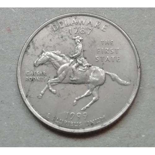 США 25 центов 1999 D   Delaware 