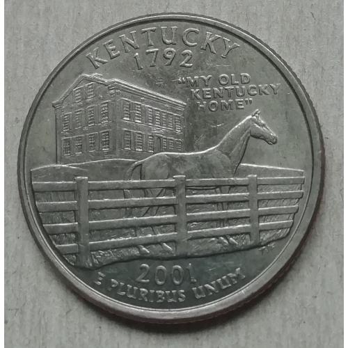 США 25 центов 2001   Кентукки  1792
