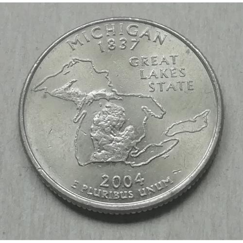  США 25 центов Мичиган P 2004 