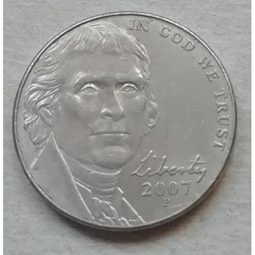  США 5 центов 2007 Р