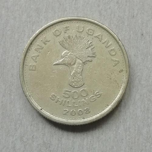  Уганда 500 шиллингов 2008