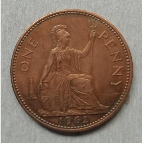 Великобритания 1 пенни 1962