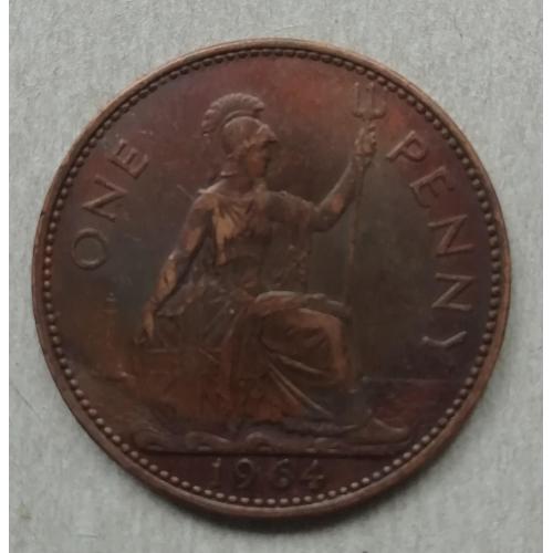 Великобритания 1 пенни 1964