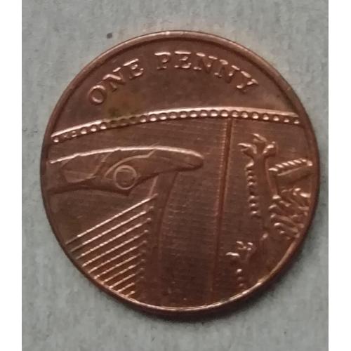 Великобритания 1 пенни 2014