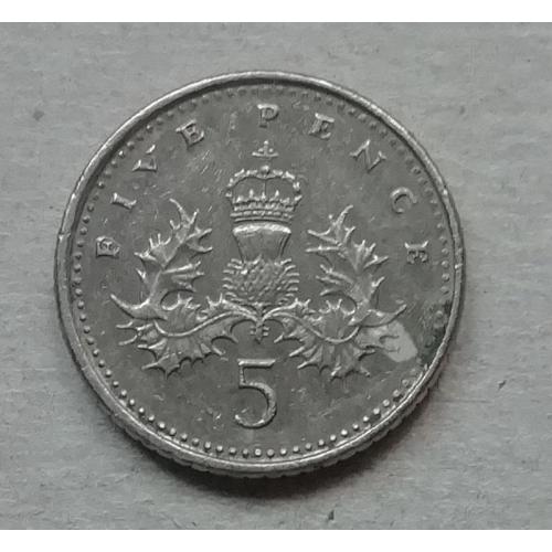 Великобритания 5 пенс  2001