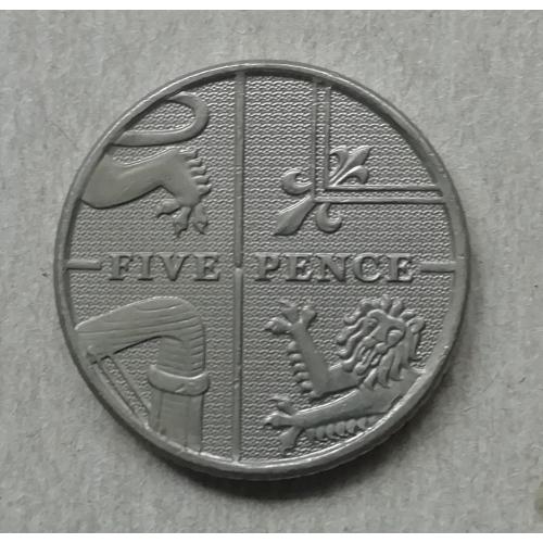  Великобритания 5 пенсов 2010 Елизавета II