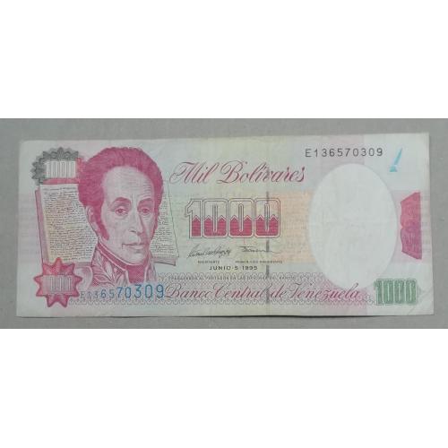 Венесуела 1000 боливар 1995