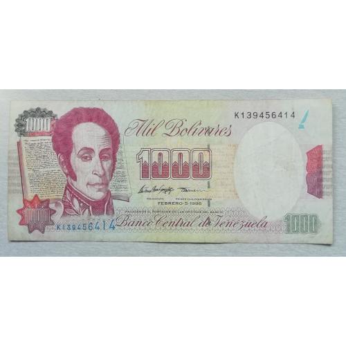 Венесуела 1000 боливар 1998  