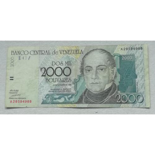Венесуела   2000 боливар 1998  