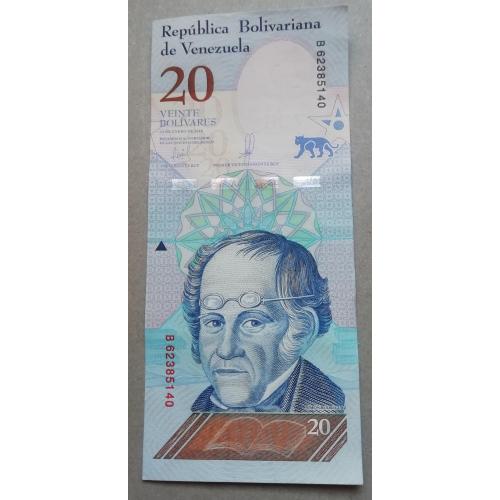  Венесуэла Венесуела 20 боливаров 2018 UNC