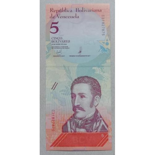  Венесуэла Венесуела 5 боливаров 2018 UNC
