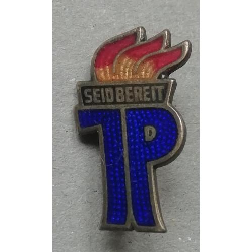 Знак: ГДР пионерский значок БУДЬ ГОТОВ  ГДР  ТЯЖ