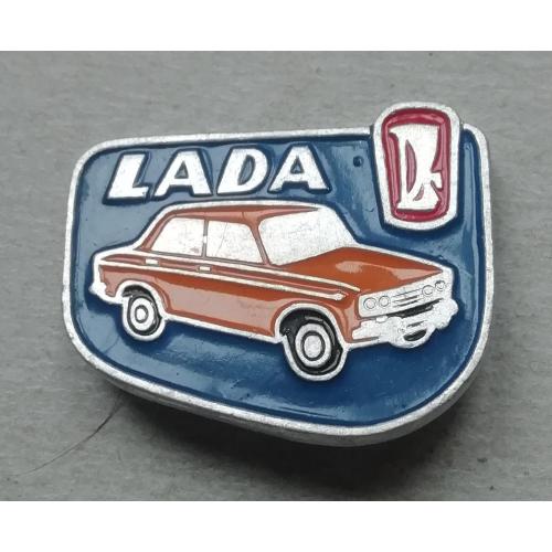 Знак, значок   автомобили СССР  машина  LADA помаранчева