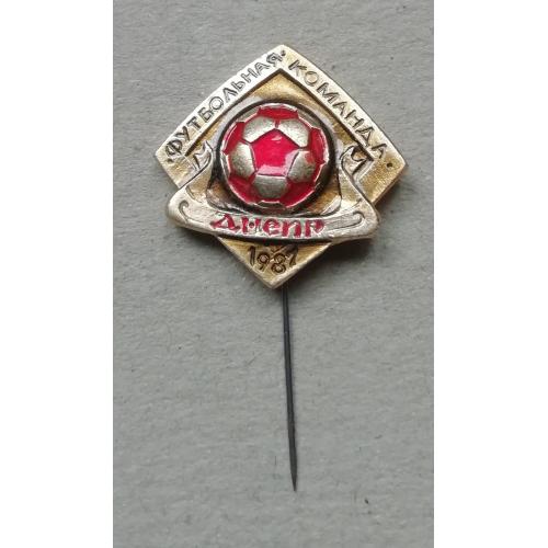 Знак, Значок Футбольна команда Днепр  1987