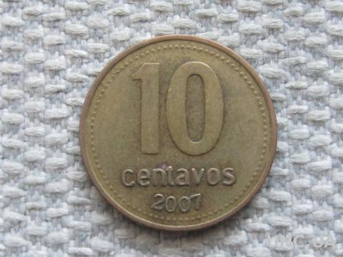 Аргентина 10 сентаво 2007 года #5086
