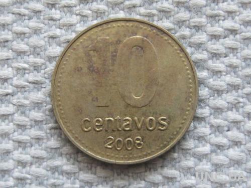 Аргентина 10 сентаво 2008 года #5087