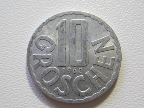 Австрия 10 грошей 1962 года #35357