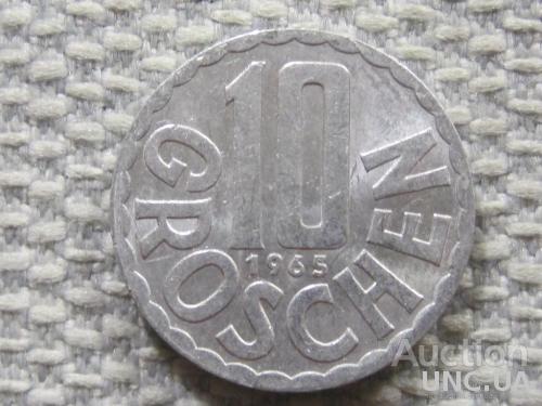 Австрия 10 грошей 1965 года #4247