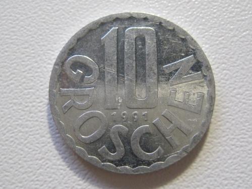Австрия 10 грошей 1991 года #35371