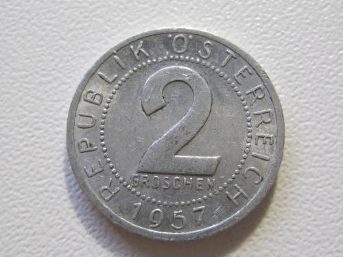 Австрия 2 гроша 1957 года #35341