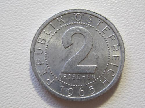 Австрия 2 гроша 1965 года #35342
