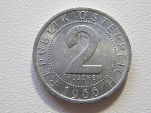Австрия 2 гроша 1966 года #35343