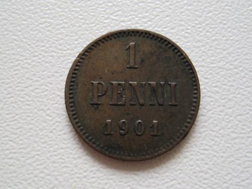Царская Россия для Финляндии 1 пенни 1901 года #10940
