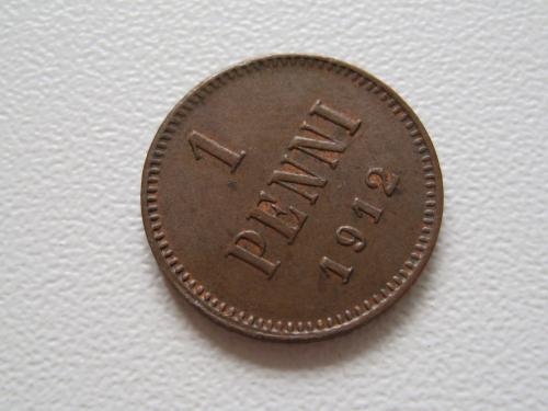 Царская Россия для Финляндии 1 пенни 1912 года #10952