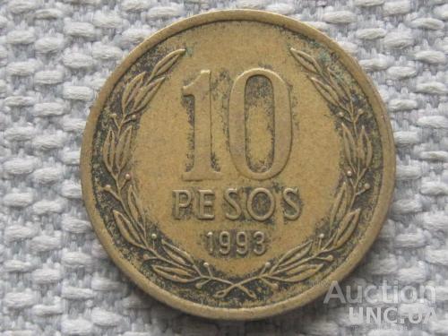 Чили 10 песо 1993 года #7084