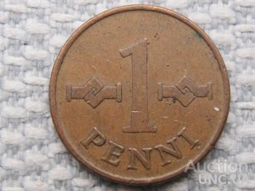 Финляндия 1 пенни 1963 года #1910