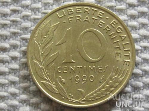 Франция 10 сантимов 1990 года #3236