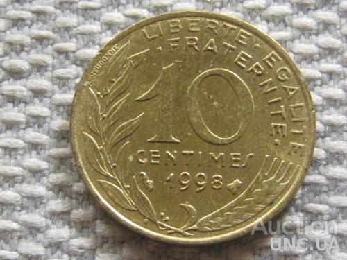 Франция 10 сантимов 1998 года #3224